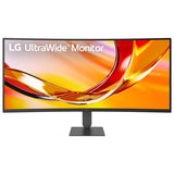 LG 34" UltraWide™ WQHD Curved 144Hz Monitor, 3440x1440, 1800R Curved, sRGB 99%, HDR10, 2xHDMI, DP 1.4, AMD FreeSync™, KVM Switch