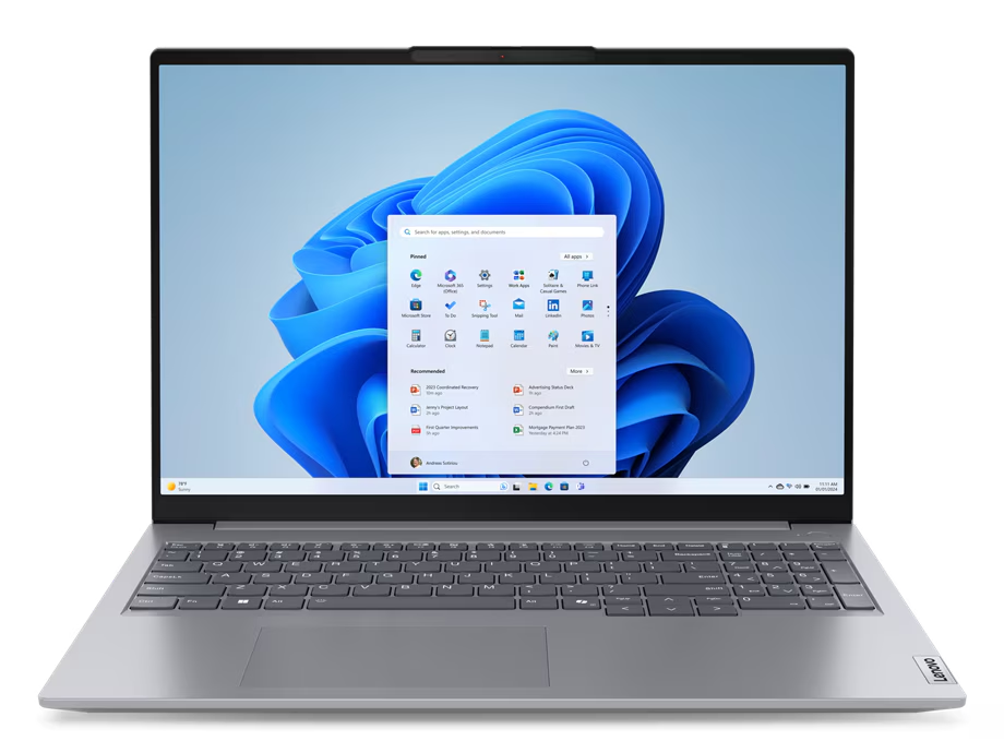Lenovo ThinkBook 16in Core Ultra 5 16GB RAM 256GB Win11Pro Laptop
