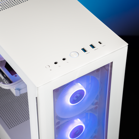 Thermaltake Infinity PRO V7 Desktop PC Intel Core i5-14600KF 32GB RAM RTX 5070 Windows - V350 Snow Edition
