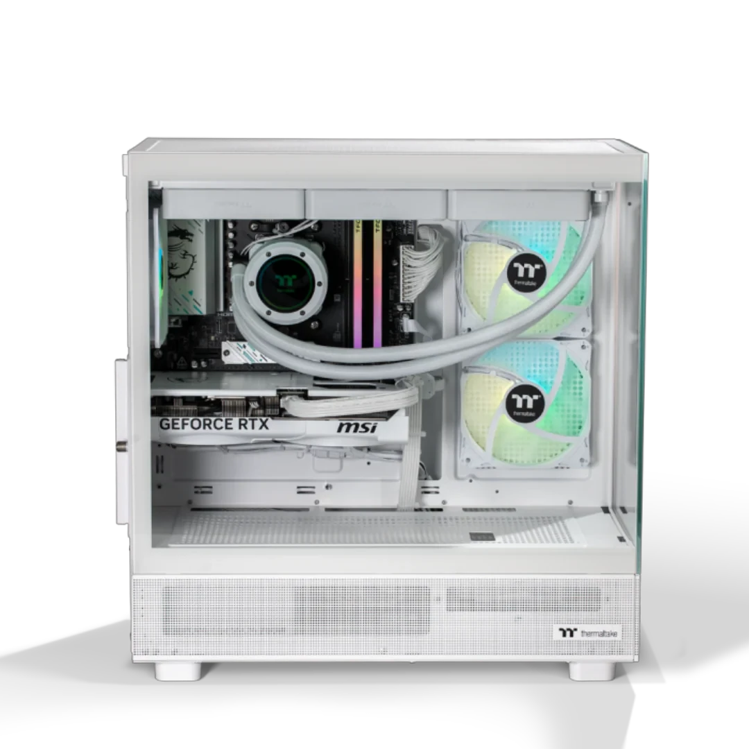 Thermaltake Horizon Pro V2 Intel i5 14600KF RTX 5070 2TB SSD 32GB RAM W11H Gaming Desktop PC - Snow Edition by Thermaltake