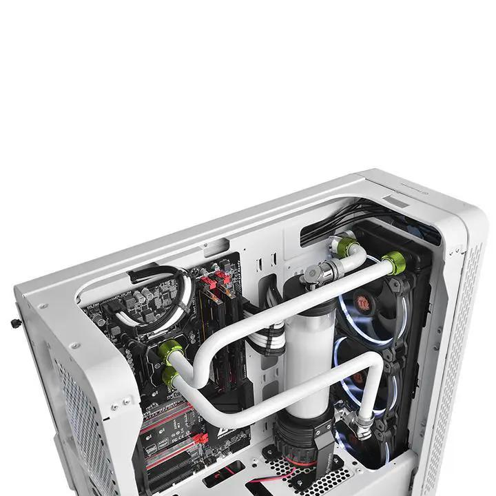 Thermaltake Pacific C-PRO Leak-Proof G1/4 PETG Tube 16mm OD Compression - Green (6-Pack Fittings) by Thermaltake