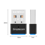 Simplecom NB640 USB Bluetooth 6.0 Adapter Wireless Dongle by Simplecom