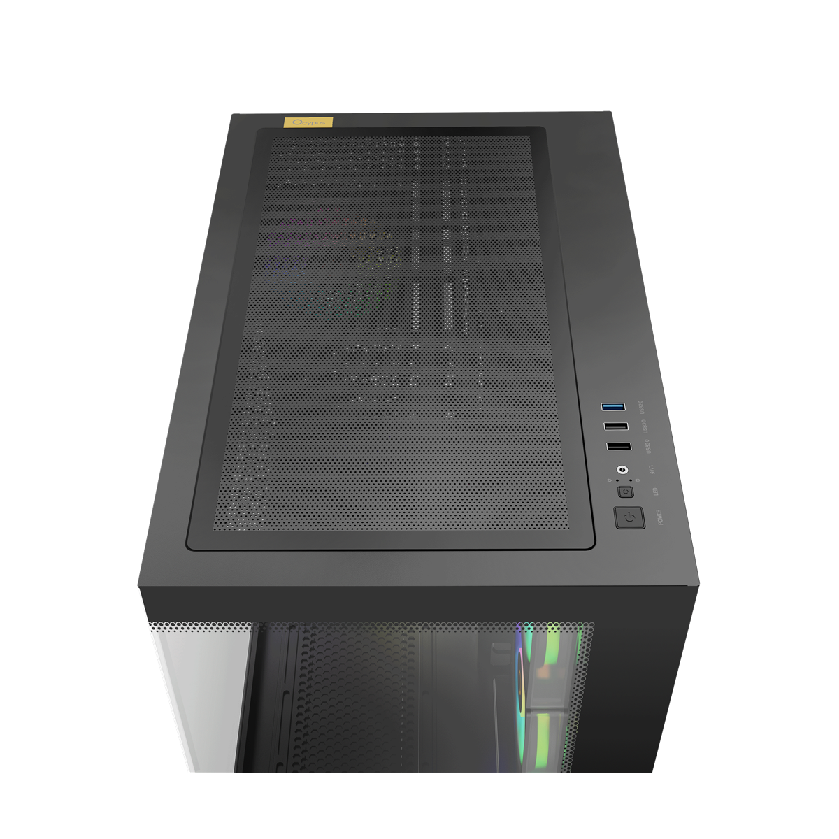 OCYPUS Gamma C54 BLACK mATX case with 3 Fans