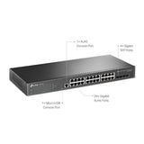 TP-Link SG3428 Omada 24-Port Gigabit L2+ Managed Switch with 4 SFP Slots