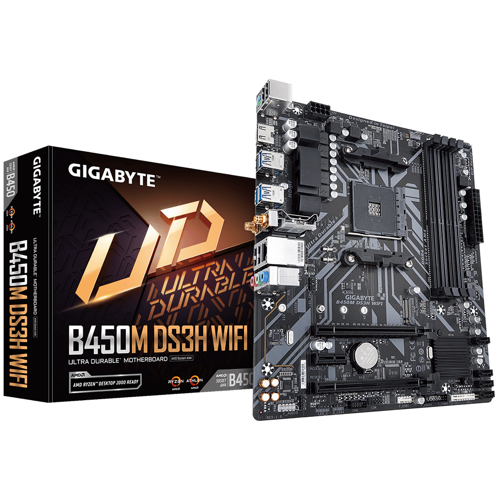 Gigabyte B450M DS3H WiFi AM4 mATX Motherboard