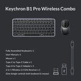 Keychron B1 Pro Keyboard and BM24 Mouse Wireless Combo