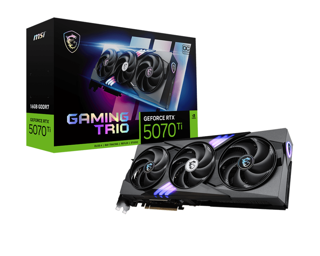 MSI GeForce RTX 5070Ti 16G GAMING TRIO OC PLUS Graphics Card