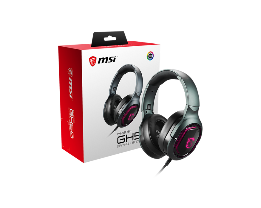 MSI Immerse GH50 RGB Gaming USB Headset