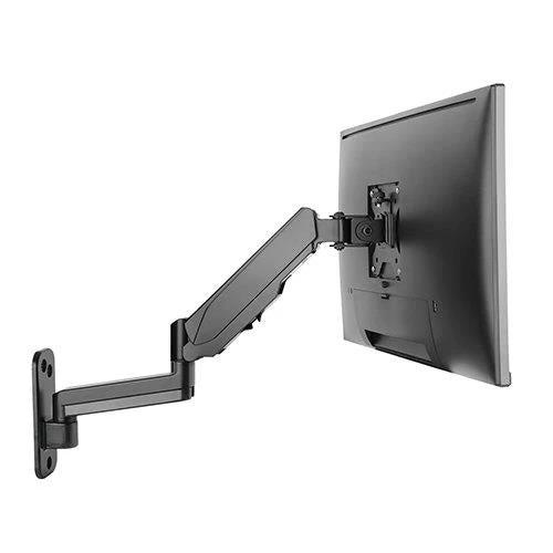 Brateck Single Screen Wall Mounted Articulating Gas Spring Monitor Arm by Brateck