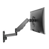 Brateck Single Screen Wall Mounted Articulating Gas Spring Monitor Arm by Brateck