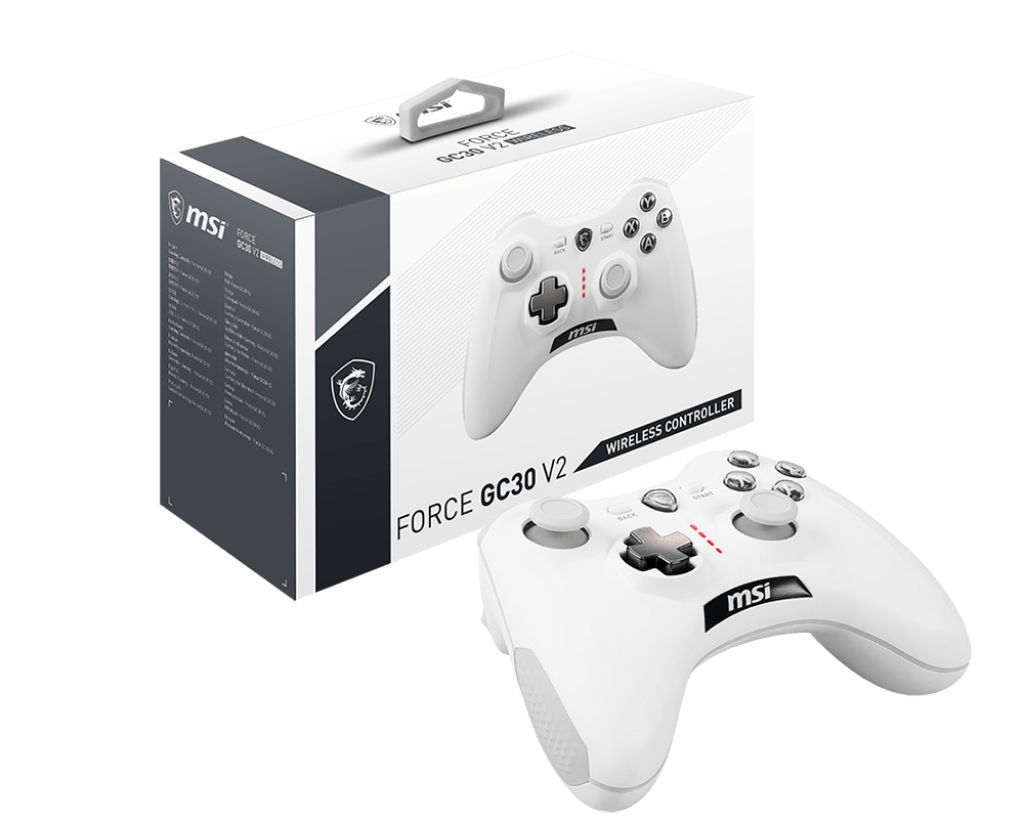 MSI FORCE GC30 V2 WHITE Wireless Gaming Controller