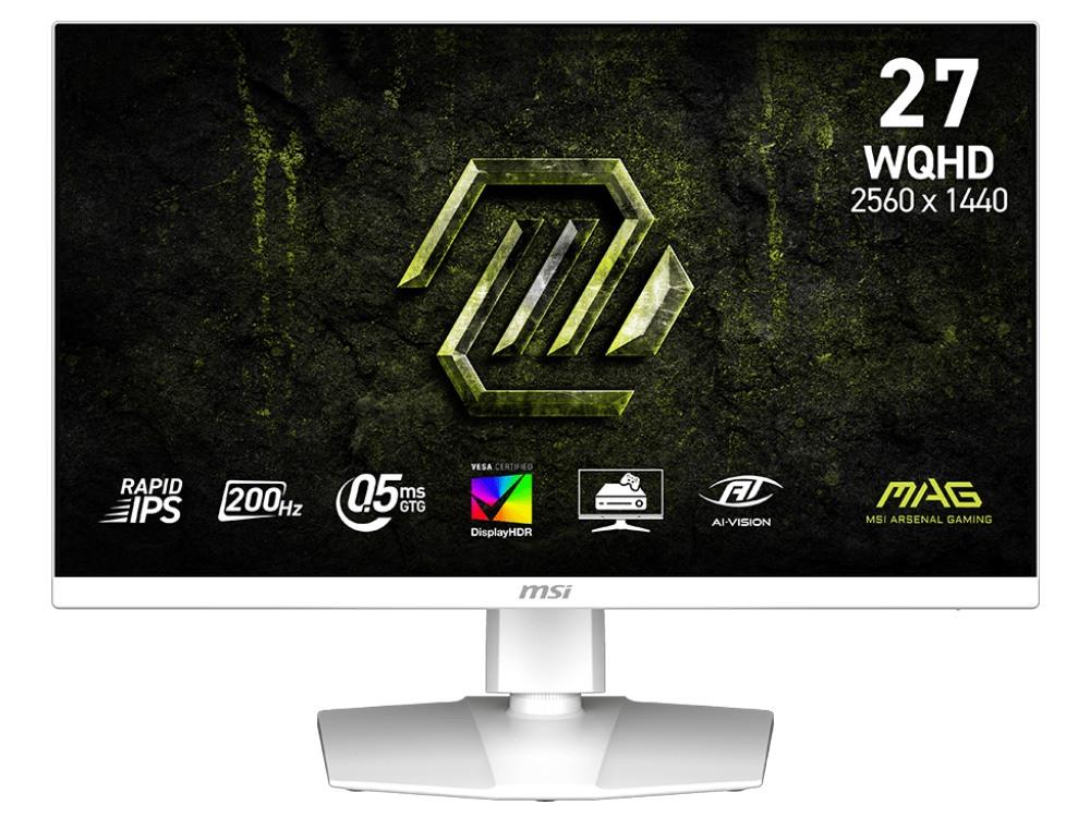 MSI MAG 274QRFW E20 27" WQHD Rapid IPS 200Hz 0.5ms Gaming Monitor - Electronics > Video > Computer Monitors from MSI