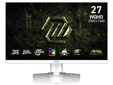 MSI MAG 274QRFW E20 27" WQHD Rapid IPS 200Hz 0.5ms Gaming Monitor - Electronics > Video > Computer Monitors from MSI