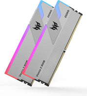 PREDATOR VESTAII 32GB 16GBx2 Silver RGB DDR5 Memory 6000Mhz