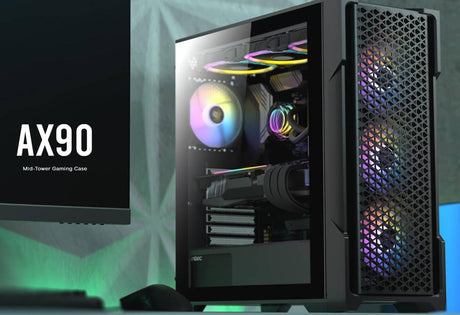 Antec AX90 Tempered Glass Mid-Tower ATX Gaming Case