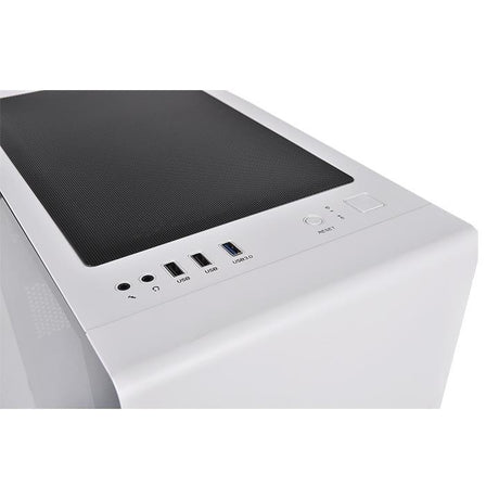 ThermalTake S100 Tempered Glass Micro-ATX Case-Snow Edition