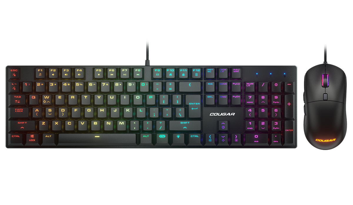 Cougar Combat Desktop Gaming Combo Mechanical Keyboard and Mouse - from Cougar