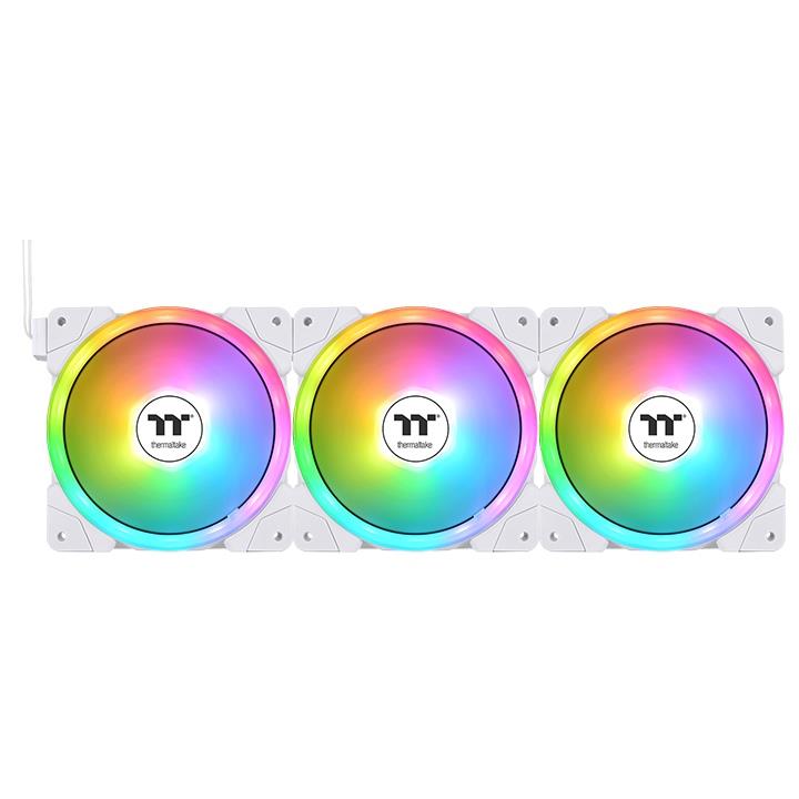 Thermaltake SWAFAN EX14 ARGB 140mm Magnetic PWM Fan White - 3 Pack
