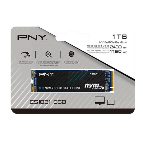 PNY CS1031 1TB NVMe SSD Gen3x4 M.2 SSD by PNY