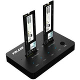 2 Bay Volans VL-UCM2DS Aluminium USB-C M.2 PCIe Docking Station With Clone - IT Warehouse