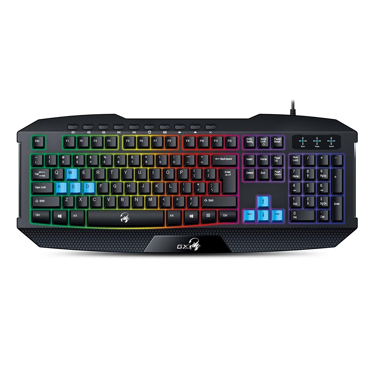 Genius K215 Backlit multimedia USB Gaming keyboard