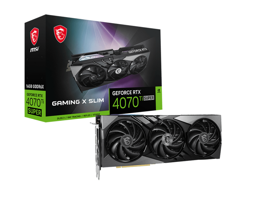 MSI GeForce RTX 4070 Ti SUPER 16G GAMING X SLIM Graphics Card