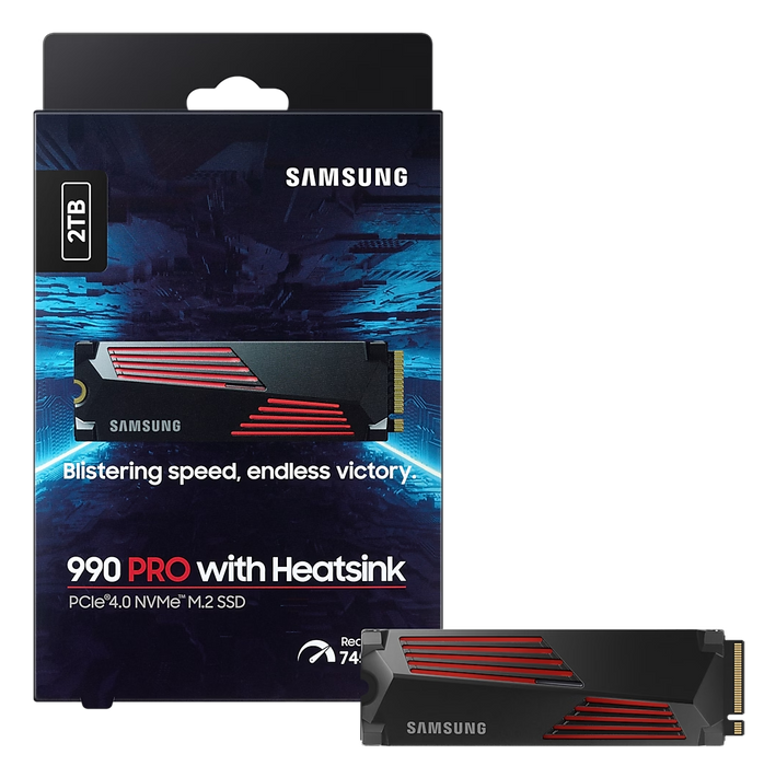 Samsung 990 PRO 2TB M.2 NVMe PCIe 4.0 SSD with Heatsink