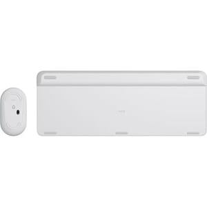 Logitech Slim Wireless Keyboard and Mouse Combo MK470 White