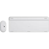 Logitech Slim Wireless Keyboard and Mouse Combo MK470 White