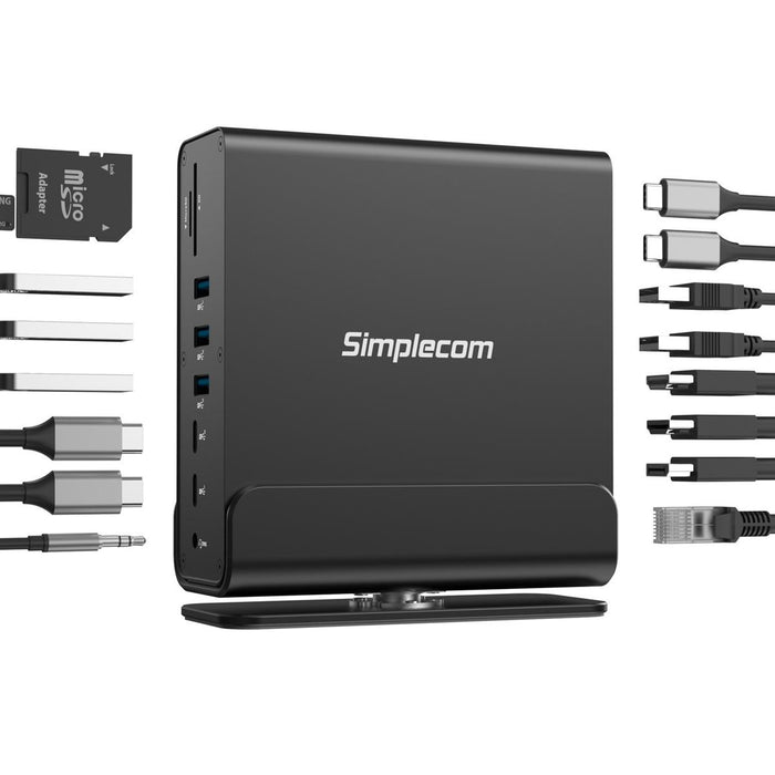 Simplecom CHT815 USB-C 4K Triple Display Docking Station
