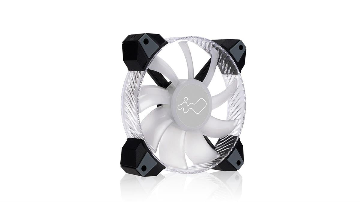 InWin Saturn ASN120 ARGB Black/White 120mm Fan, 3-Pack
