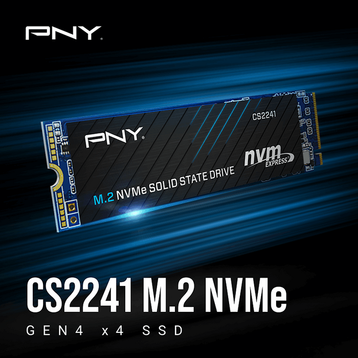 PNY CS2241 1TB M.2 2280 NVMe PCIe Gen4 SSD