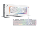 Cougar Vantar S WHITE RGB LP Scissor switch Gaming Keyboard