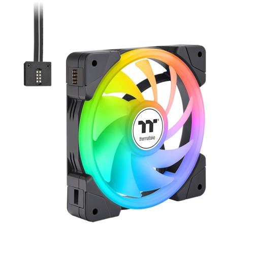 Thermaltake SWAFAN EX14 ARGB 140mm Magnetic PWM Fan Black - 3 Pack