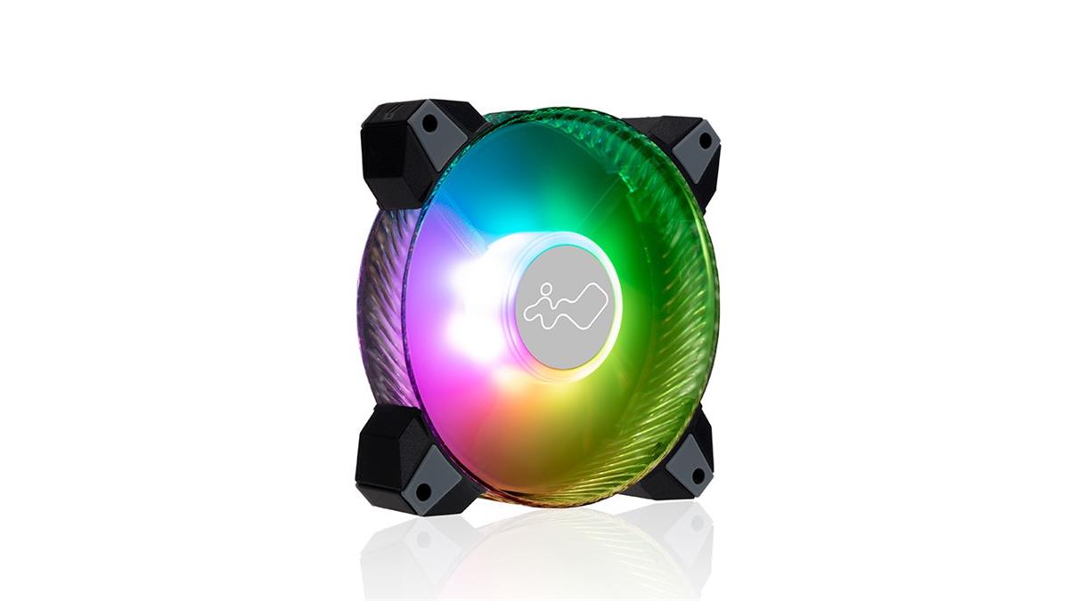 InWin Saturn ASN120 ARGB Black/White 120mm Fan, 3-Pack