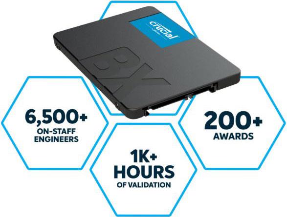 Crucial BX500 500GB 2.5" SATA3 6Gb/s SS