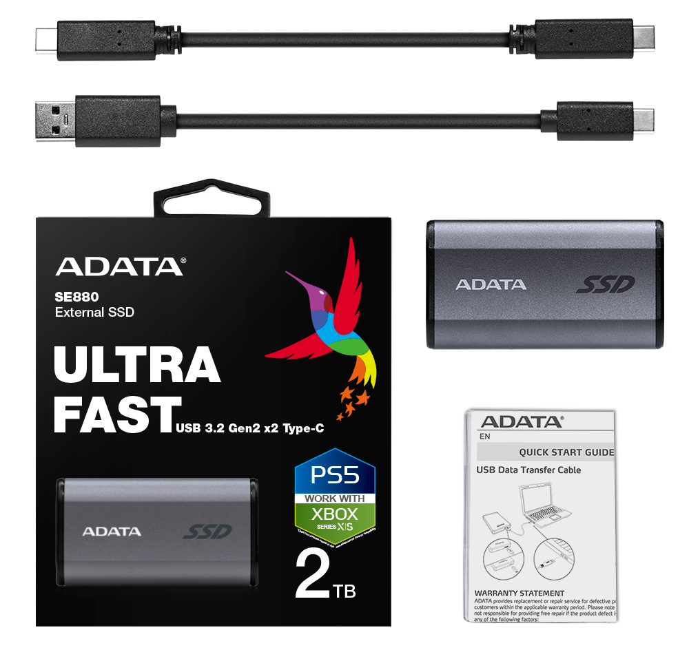 ADATA Elite SE880 2TB External Portable SSD