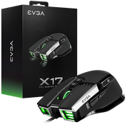 EVGA X17 Gaming Mouse, 8k, Wired, Black, Customizable