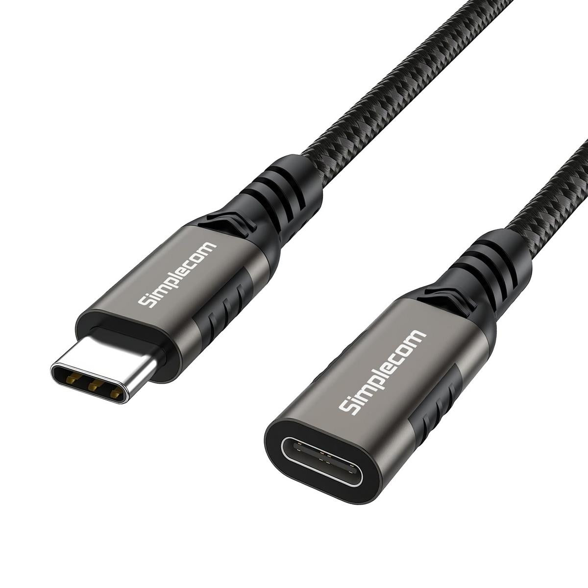 Simplecom USB-C Male to Female Extension Cable USB 3.2 Gen2 PD 100W 20Gbps 0.5M