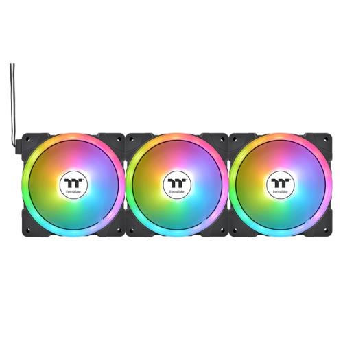 Thermaltake SWAFAN EX14 ARGB 140mm Magnetic PWM Fan Black - 3 Pack