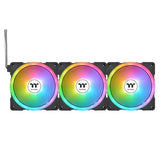 Thermaltake SWAFAN EX14 ARGB 140mm Magnetic PWM Fan Black - 3 Pack