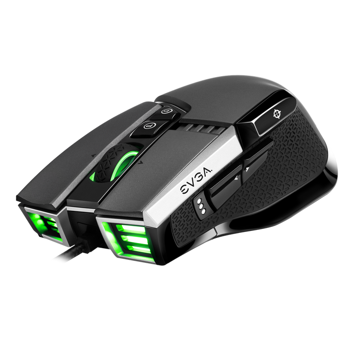 EVGA X17 Gaming Mouse, 8k, Wired, Grey, Customizable