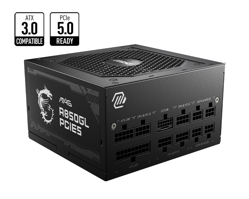 MSI MAG A850GL PCIE5 850W Power Supply