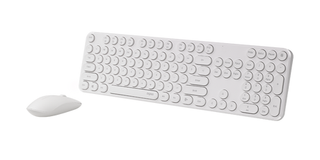 RAPOO Wireless Optical Mouse & Keyboard White