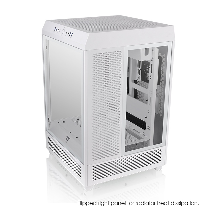 Thermaltake The Tower 500 Tempered Glass Mid Tower Case - White