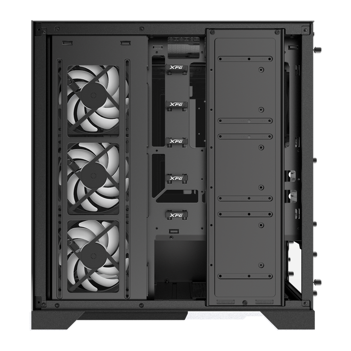XPG INVADER X Mid-Tower PC Chassis BLACK with 5*ARGB, riser cable