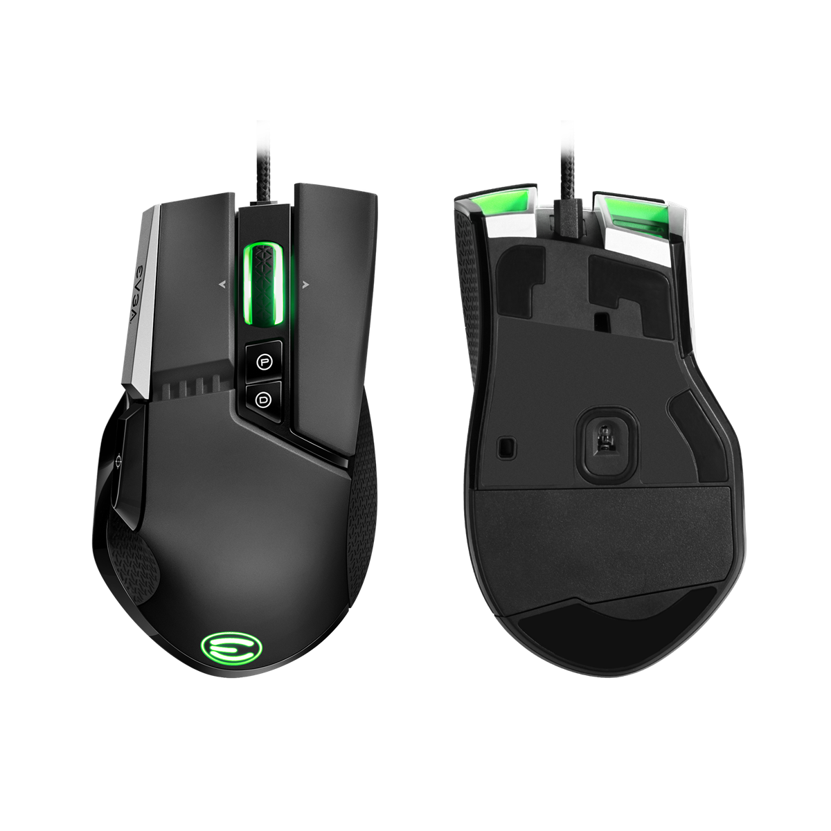 EVGA X17 Gaming Mouse, 8k, Wired, Black, Customizable