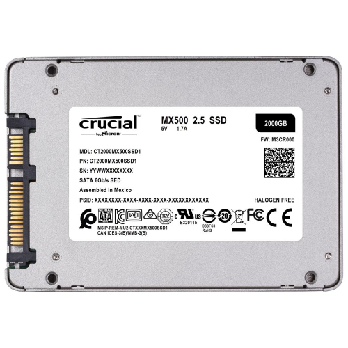 Crucial MX500 2000GB (2TB) 2.5 Solid State Drive