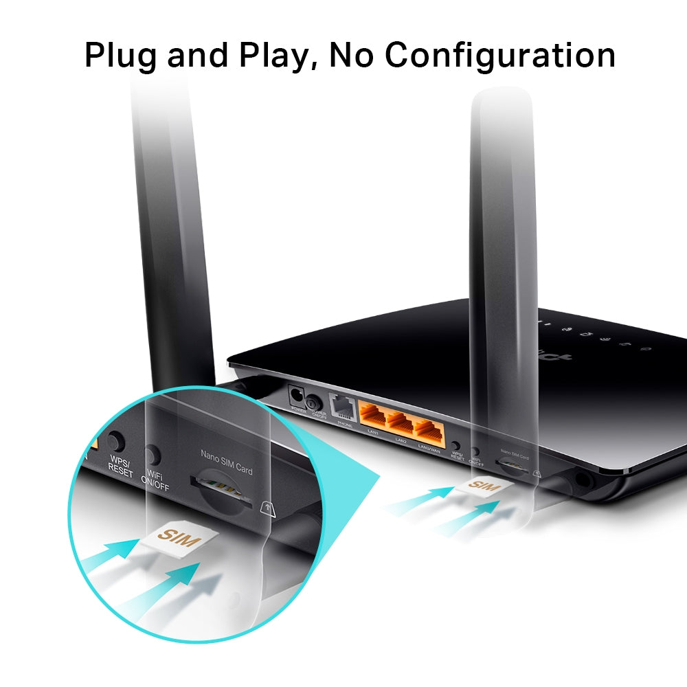 TP-Link TL-MR6500V N300 4G LTE Telephony Wi-Fi Router