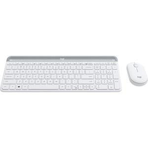 Logitech Slim Wireless Keyboard and Mouse Combo MK470 White